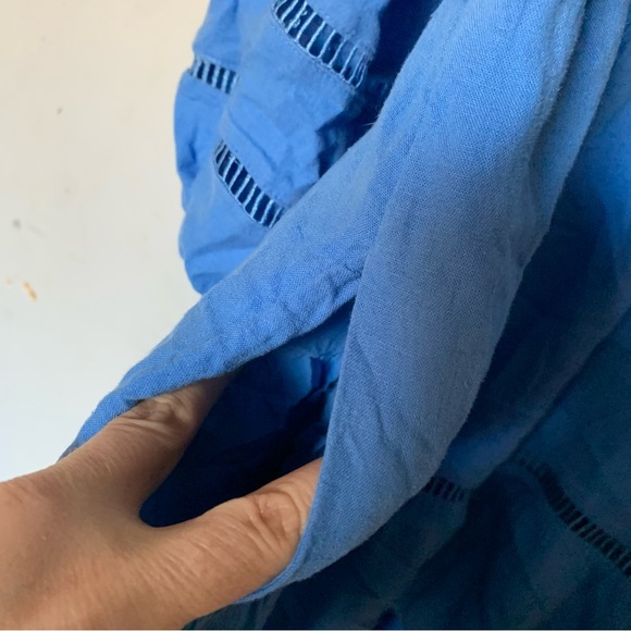 Anthropologie The Bettina Tiered Mini Shirt Dress by Maeve Linen Edition - Picture 9 of 13